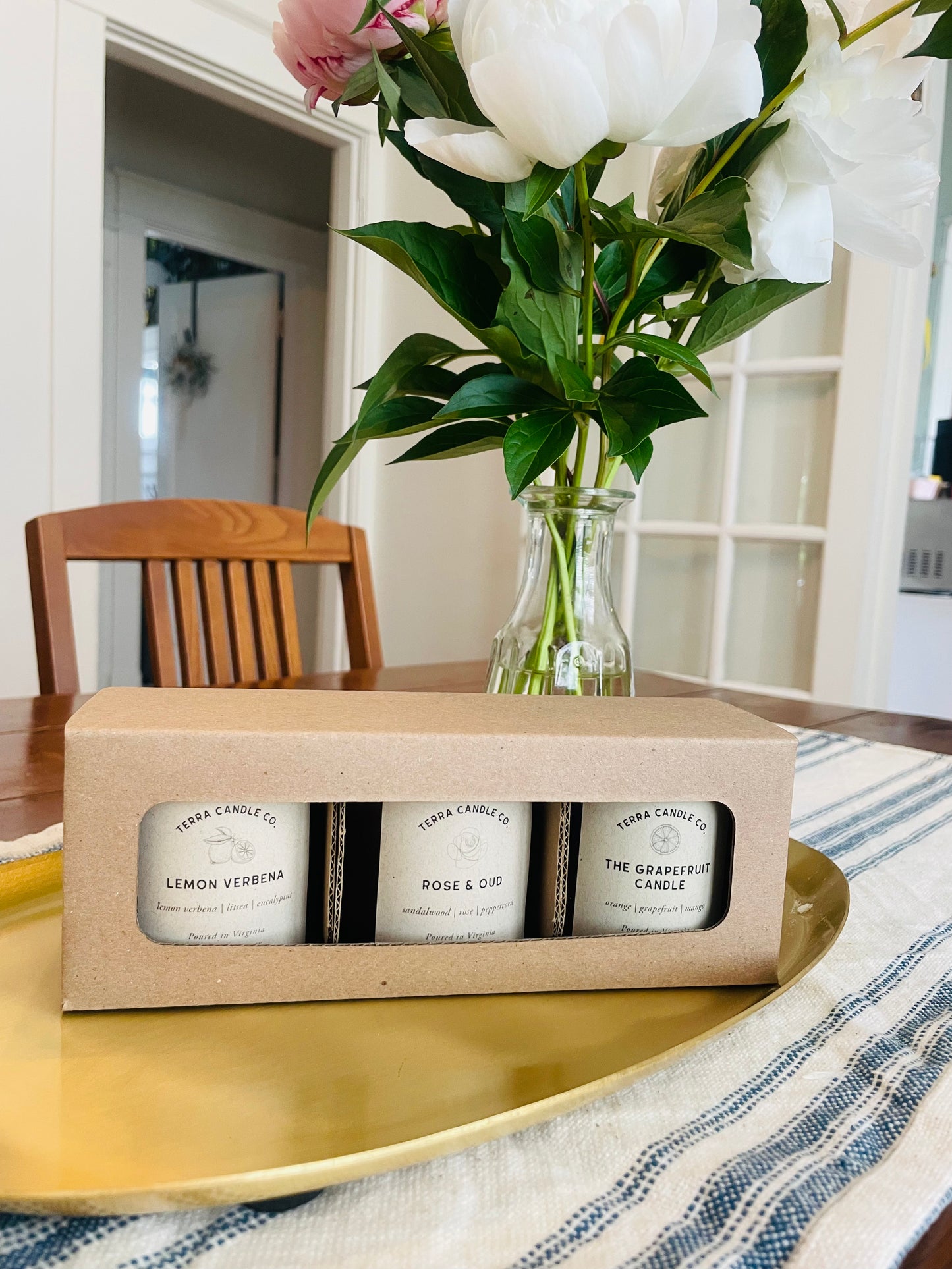 Candle Gift Set- 3-pack-4oz amber jars